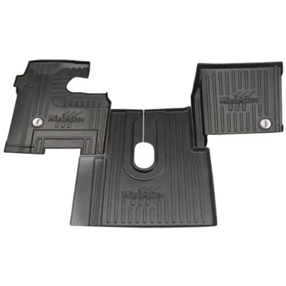 International 5500I, 5600I, 5900I, 9100I, 9200I, 9400I, 9900I, 9900IX W/ Manual Transmission 13-14 Inches From Firewall Minimizer Thermoplastic Floor Mat Set - 3 Piece