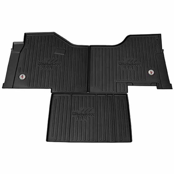 Kenworth T680, T880, Peterbilt 567, 579 W/ Automatic Transmission, Sears Driver Seat & GRA-MAG/ Static Passenger Seat Minimizer Thermoplastic Floor Mat Set