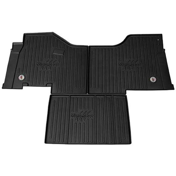 Kenworth T680, T880, Peterbilt 567, 579 W/ Automatic Transmission, GRA-MAG Driver Seat & Sears Passenger Seat Minimizer Thermoplastic Floor Mat Set - 3 Piece