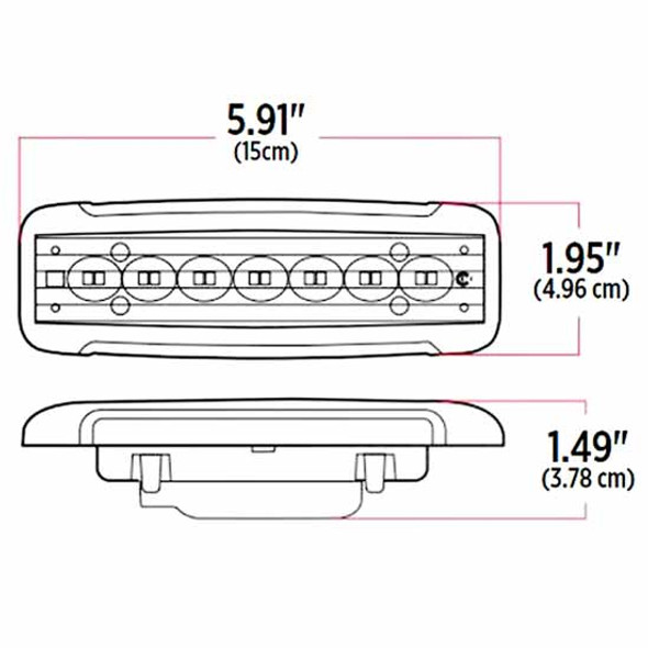 Chrome Plated Interior LED Light W/ Six Color Dual Function Chrome Plated Interior LED Light W/ Six Color Dual Function