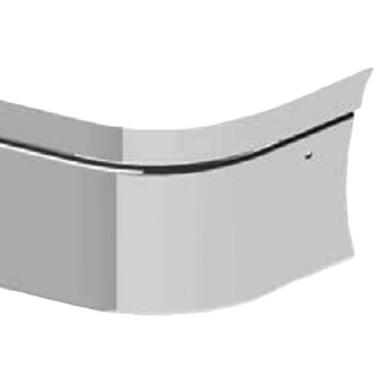 Kenworth T680 2013-Current 3 Piece Wrap Around Bumper W/ Tow Holes, 14 Inch Chrome