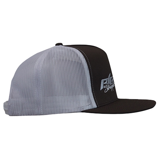 Big Strappin? Flatbill Trucker - Brown/White