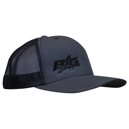 BigStrappin' Curved Trucker - Charcoal/Black