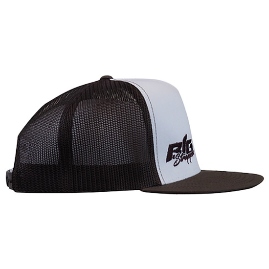 BigStrappin' Flatbill Trucker - White/Brown