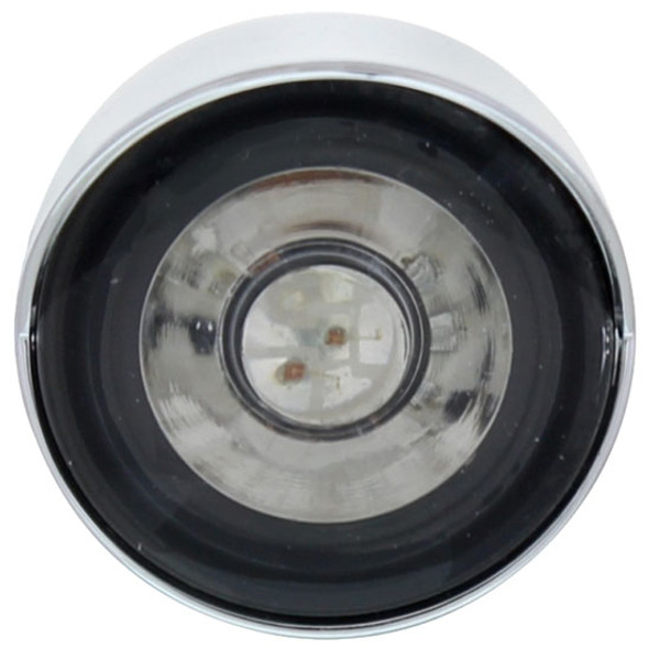Dual Function Mini Clearance Marker Light W/ Visor - Blue LED & Clear Lens Dual Function Mini Clearance Marker Light W/ Visor - Blue LED & Clear Lens