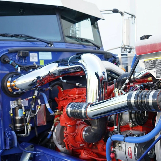 Peterbilt 389 Dynaflex Chrome Engine Intake