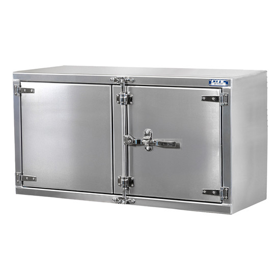 Aluminum Underbody Toolbox 30” x 24” x 60” with Dual Barn Doors and Cam Lock