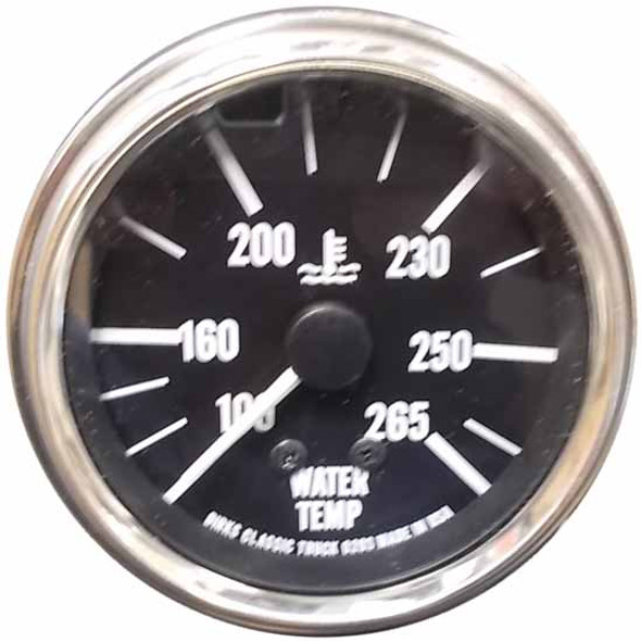 BESTfit 2.625 Inch Mechanical Water Temperature Gauge W/ 12 Ft. Lead For Peterbilt 359