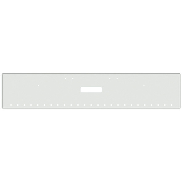 Freightliner Classic 120, XL 132 Day Cab 20 Inch Chrome Texas Bumper W/ Boxed Ends - Tow & 25 Rnd 3/4 Inch Light Holes