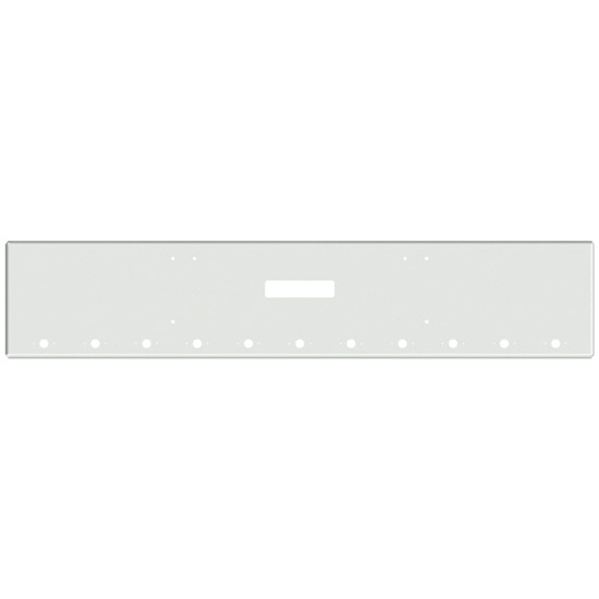 22-Inch Chrome Boxed End Bumper for Freightliner FL132 Classic XL (2008-2010), 11 Millennium Light Holes, Tow Hole, and Mounting Holes