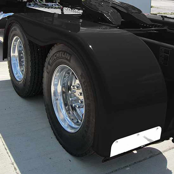 Black Plain Longer Fender - Driver Side