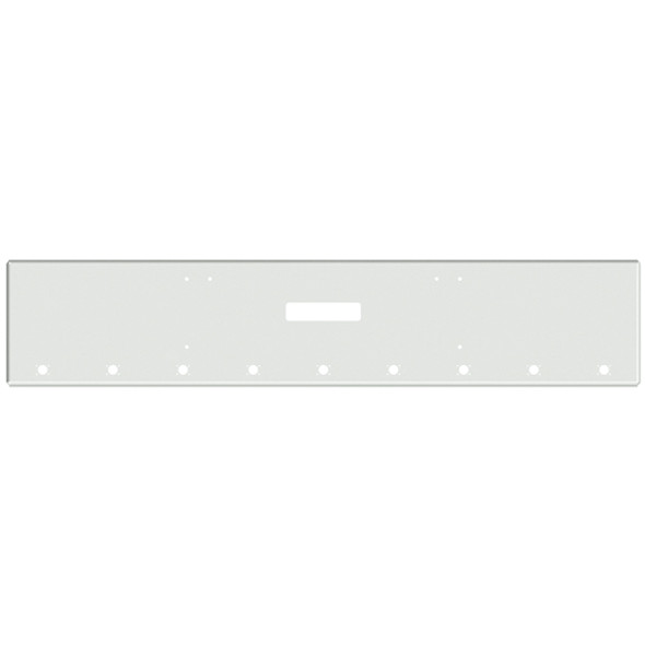 22-Inch Chrome Boxed American Eagle Bumper for Freightliner Classic 120 or XL 132 (2008-2010), With Center Tow Hole, 9 Millennium Light Holes and Mounting Holes