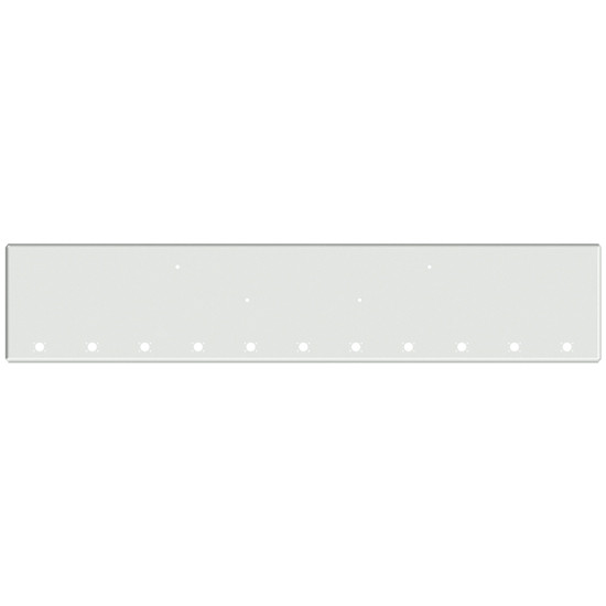 Kenworth W900B 18 Inch Chrome Texas Boxed End Bumper W/ 11 M3 - P3 Light Holes