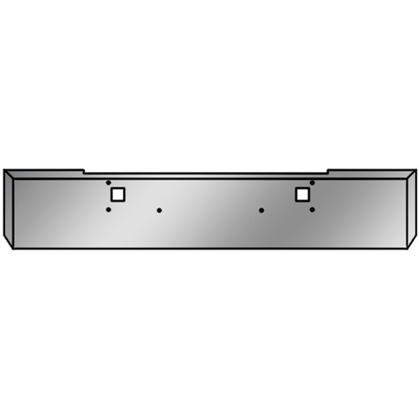 BESTfit Stainless Steel 20 Inch Texas Bumper, 11 Gauge W/ Mounting & Tow Holes For Kenworth W900B, W900L