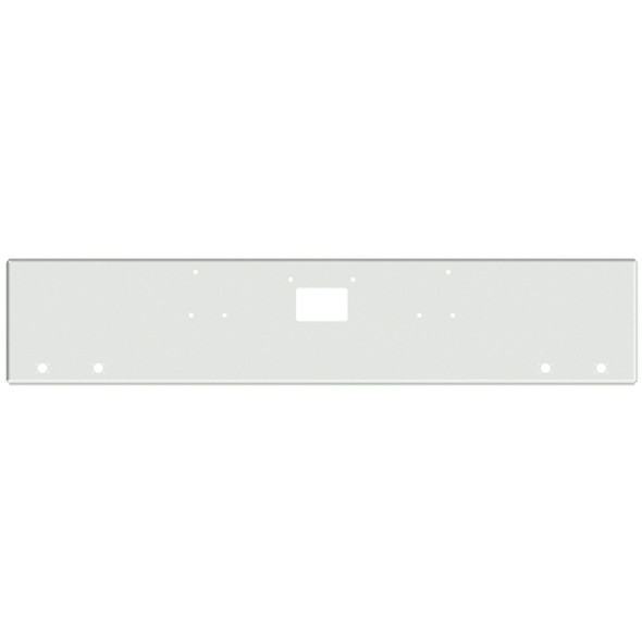 Peterbilt 357 378 379 20 Inch Chrome American Eagle Bumper W/ Square Corners - Tow & 4 M3 - P3 Light Holes By Valley Chrome