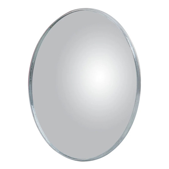 6 Inch Round Convex Mirror – Center Mount – Bright Anodized Aluminum With J Bracket