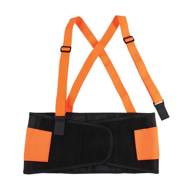 High-Visibility Adjustable Back Support Belt with Suspenders - 3XL