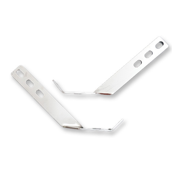 Chrome Shop Mafia Stainless Steel Bumper Lower Braces For Peterbilt 378-379