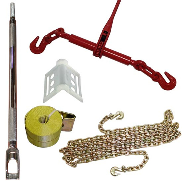 TPHD Cargo Control Flatbed Deluxe Starter Kit W/ 3/8 Chains