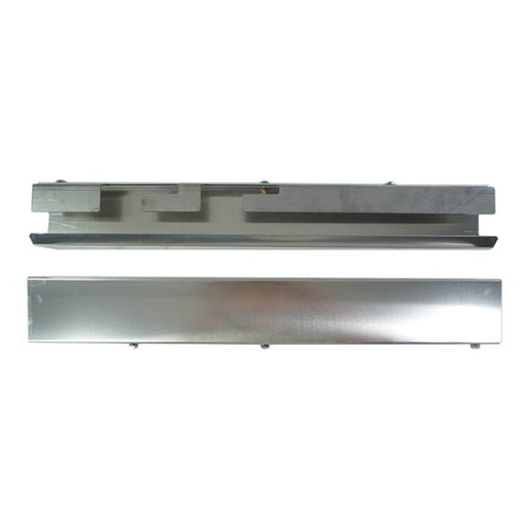 SS Front Air Cleaner Blank Panels, 3 Bolts On Top For Peterbilt 589