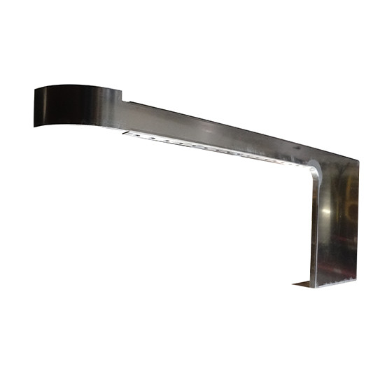 Chrome Shop Mafia Aluminum 3 Inch Wide Cab Cowl Panels W/ Bulkhead Light Holes For Peterbilt 379