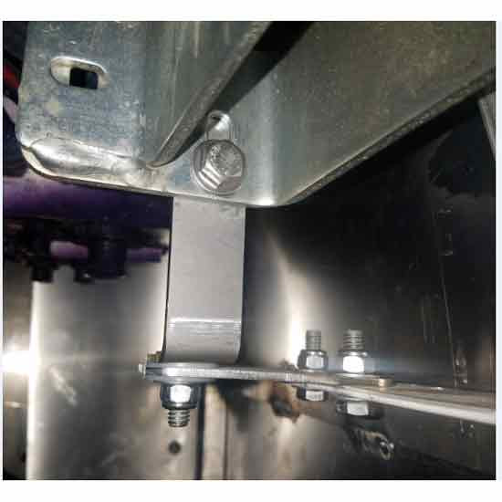 Peterbilt 389, 388 Stainless Steel Lower Sliding Cab Cowl Panel Mounting Brackets By CSM