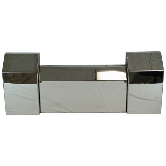 Chrome Shop Mafia Polished Stainless Steel Rear Sleeper Shock Cover - 3 PC For Peterbilt 378, 379, 388, 389