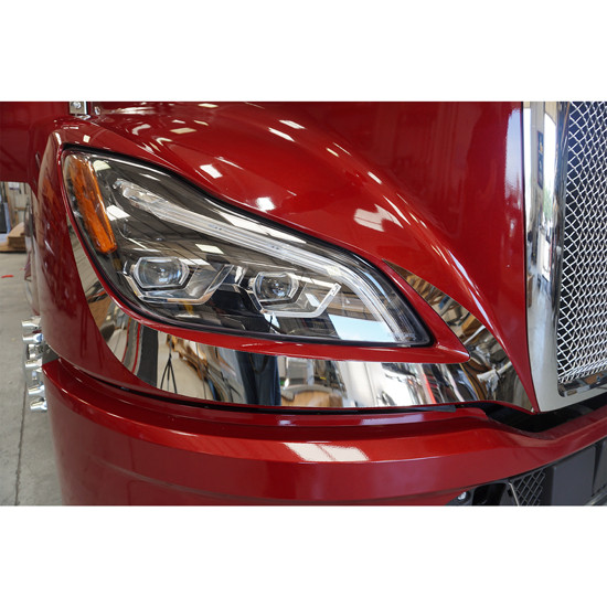 Chrome Shop Mafia 304 Stainless Steel Headlight Trim For Kenworth T680NG