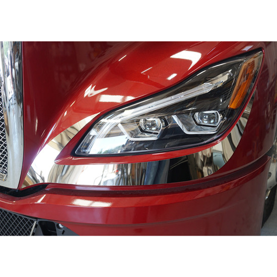 Chrome Shop Mafia 304 Stainless Steel Headlight Trim For Kenworth T680NG