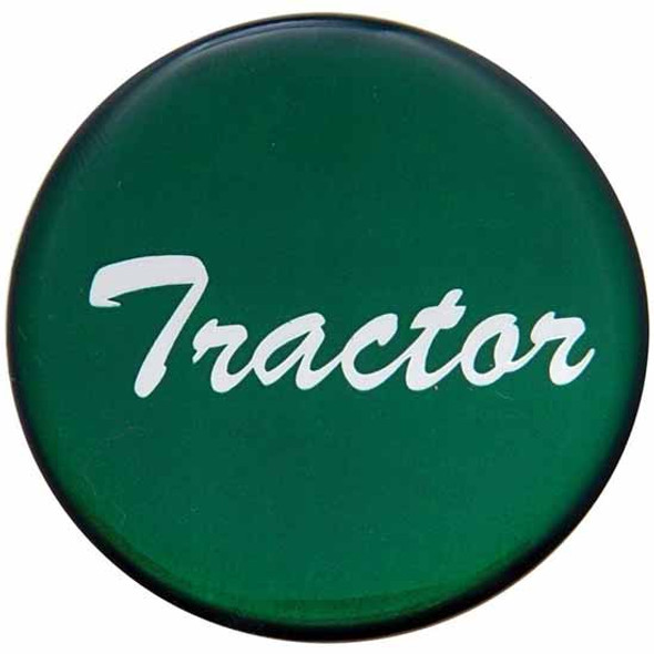 Glossy Green Tractor Air Valve Sticker For Small Dash Knob