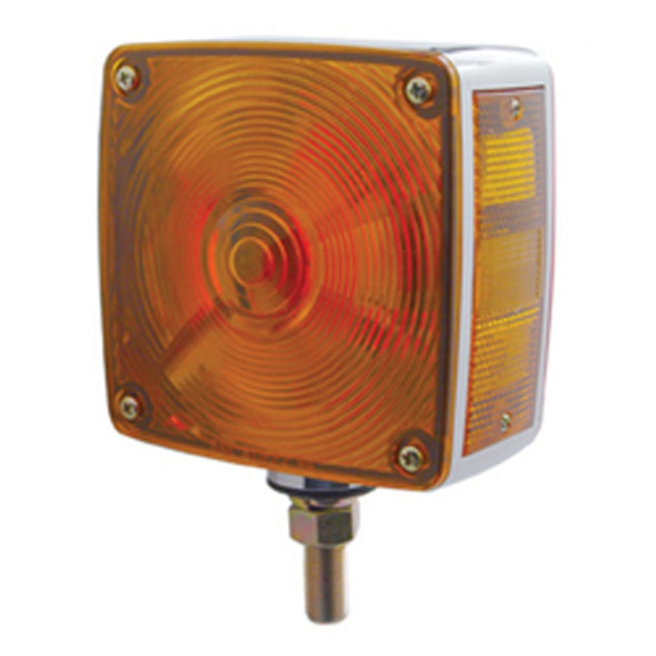 Double Face Red / Amber Square Turn Signal Light