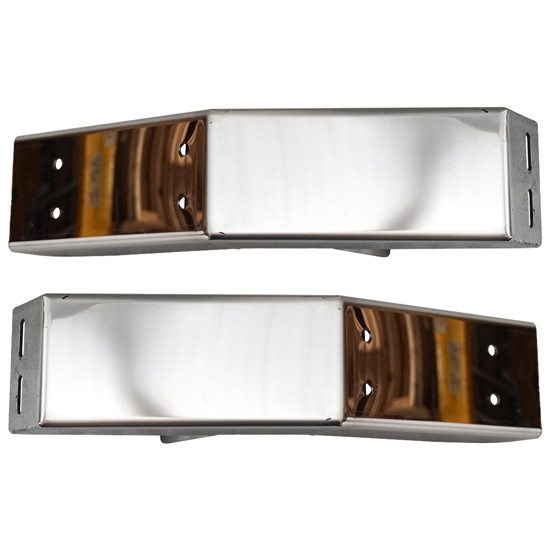 Exhaust Elbow Hanger Brackets By Chrome Shop Mafia For Peterbilt 589 With Long Drop Elbows