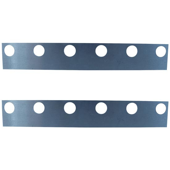 Chrome Shop Mafia 11 Inch Light Bracket W/ Bulkhead Style Light Holes For 70 Inch Sleeper Extension Panels