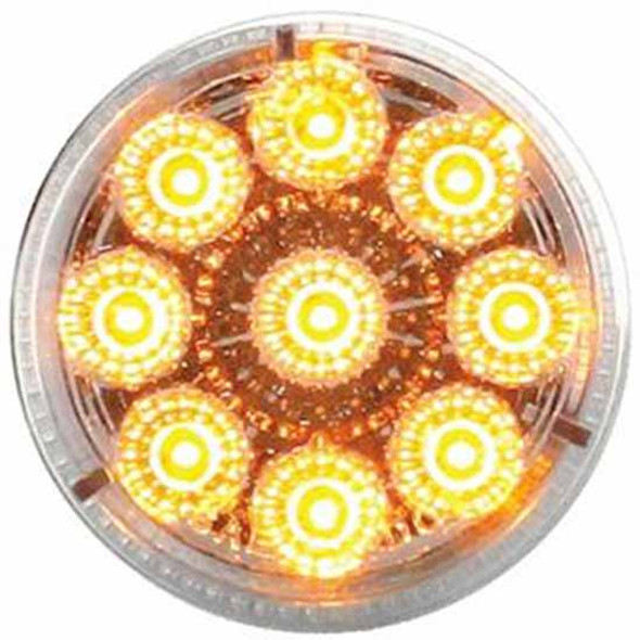 Reflector Clearance/Marker Light W/ Amber LED & Clear Lens
