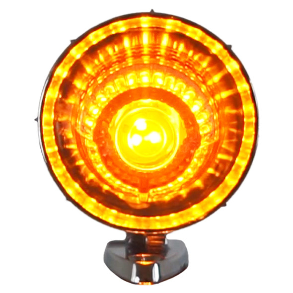 TPHD Retro Fender Light Amber LED / Amber Lens For Kenworth