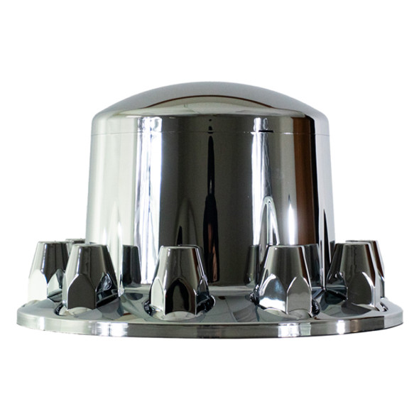 TPHD Chrome Plastic Rear Axle Cover Kit W/ Dome Nut Covers