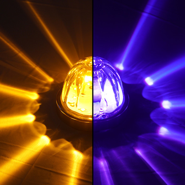 Legendary Extreme Large Glass Watermelon Amber/Purple - Dual Function W/ Aluminum Bezel LED Light - Each