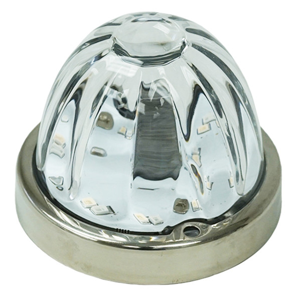 Legendary Extreme Large Glass Watermelon Amber/Blue - Dual Function W/ Aluminum Bezel LED Light - Each