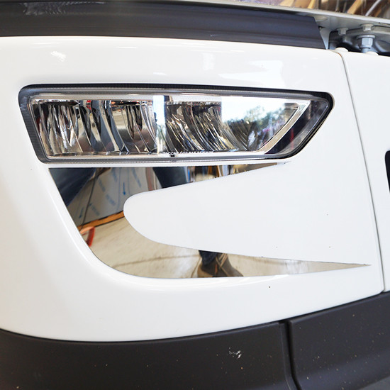 Peterbilt 579 Gen II Stainless Steel Fog Light Trim By CSM- Pair