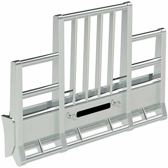 Herd Road Train Truck Guard with Vertical Tubes and Auxiliary Mount for Peterbilt 378/379