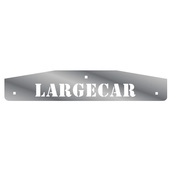 Stainless Steel "LARGECAR" Cutout Mud Flap Weights
