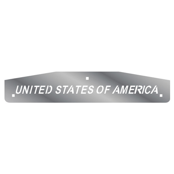 Stainless Steel "UNITED STATES OF AMERICA" Cutout Mud Flap Weights