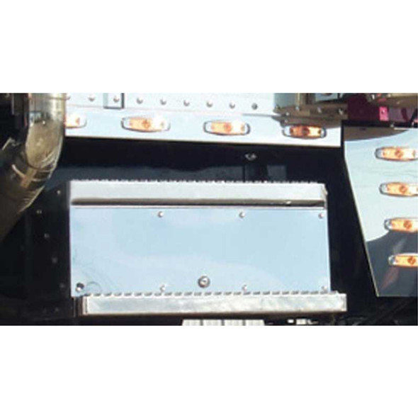 Peterbilt 359 Stainless Steel Battery & Tool Box Trim With Louvers