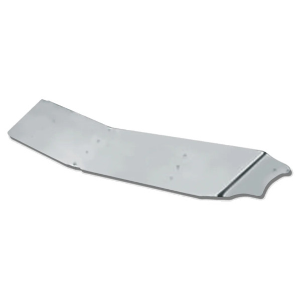 Peterbilt 579 16 Inch Stainless Steel Gangster Drop Visor W/ 20- 3/4 Inch Light Holes By Valley Chrome