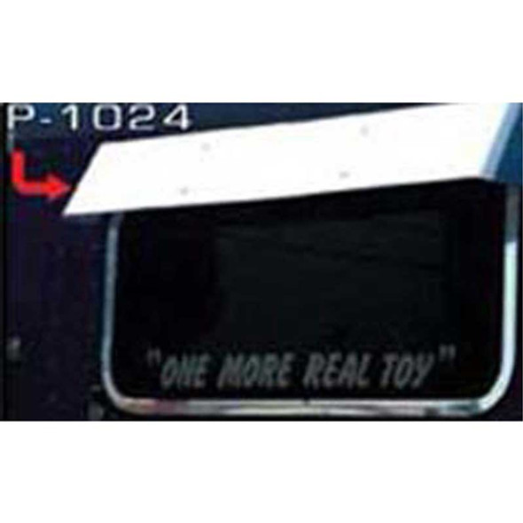 7.5-Inch Rear Bowtie Window Visor for Peterbilt 379