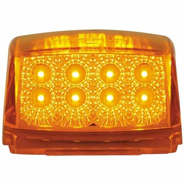 Amber LED Cab Light Square 17 Diode W/ Amber Lens & Reflector - Sold Each