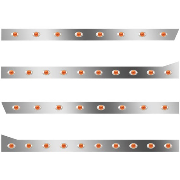 Peterbilt 3 In. Extd Cab Panels W/ 36 P3 Amber/Amber Lights  For 378/379 W/ 70/78 In. Sleeper No Extenders