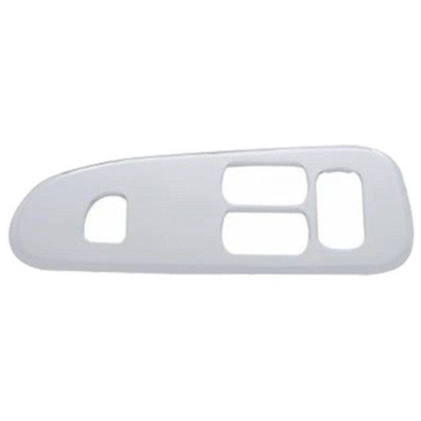 Peterbilt 378, 379, 384, 385, 386, 387 Chrome Plastic Window Switch Trim With 4 Holes- Driver Side