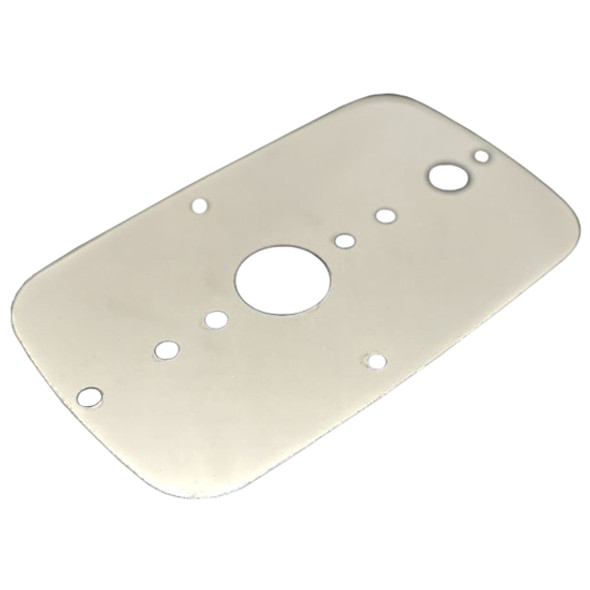 Stainless Steel Sleeper Map Light Bracket with Watermelon Light and Toggle Switch Cutouts for Peterbilt Trucks
