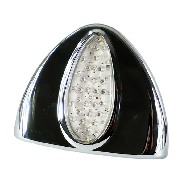 Teardrop Headlight Turn Signal Light Cover with 39 Diode Amber LED and Clear Lens Teardrop Headlight Turn Signal Light Cover with 39 Diode Amber LED and Clear Lens